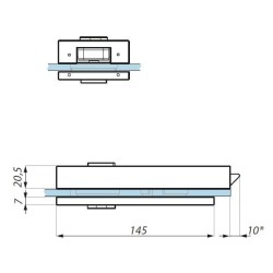 TGL15S NABL - Central lock (single action) prepared for europrofile cylinder and lever handle TGL15S NABL - Central lock (single action) prepared for europrofile cylinder and lever handle