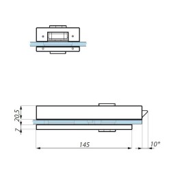 TGL15SNH SSS - Central lock (single action) prepared for lever handle TGL15SNH SSS - Central lock (single action) prepared for lever handle